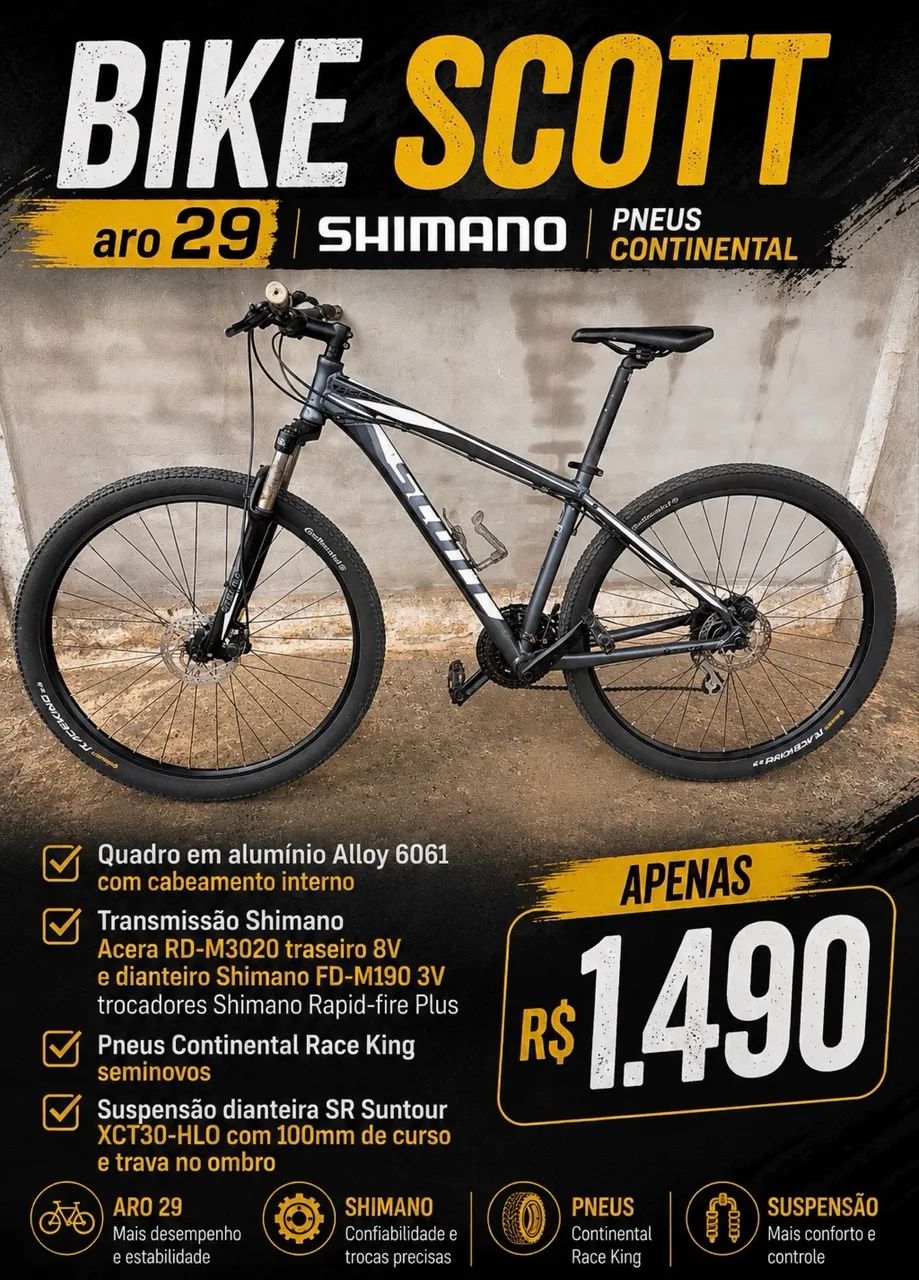 Bicicleta Sccot Aspect 950