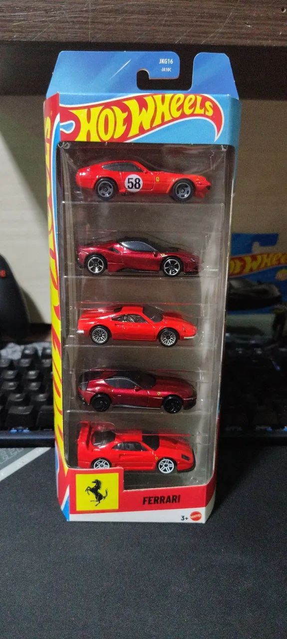 Pack de carrinhos Hotwheels edição especial FERRARI