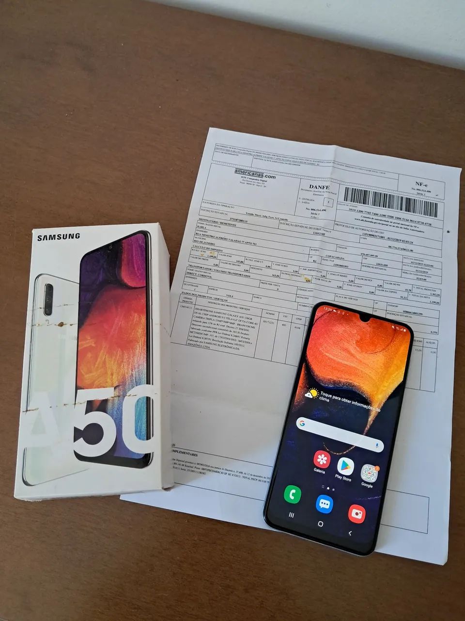 Samsung A50 com nota fiscal - Foto 2