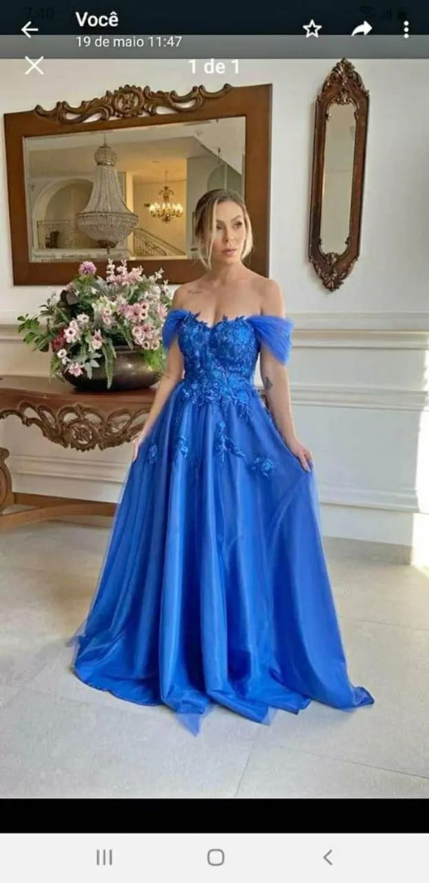 Vestido ? azul ?