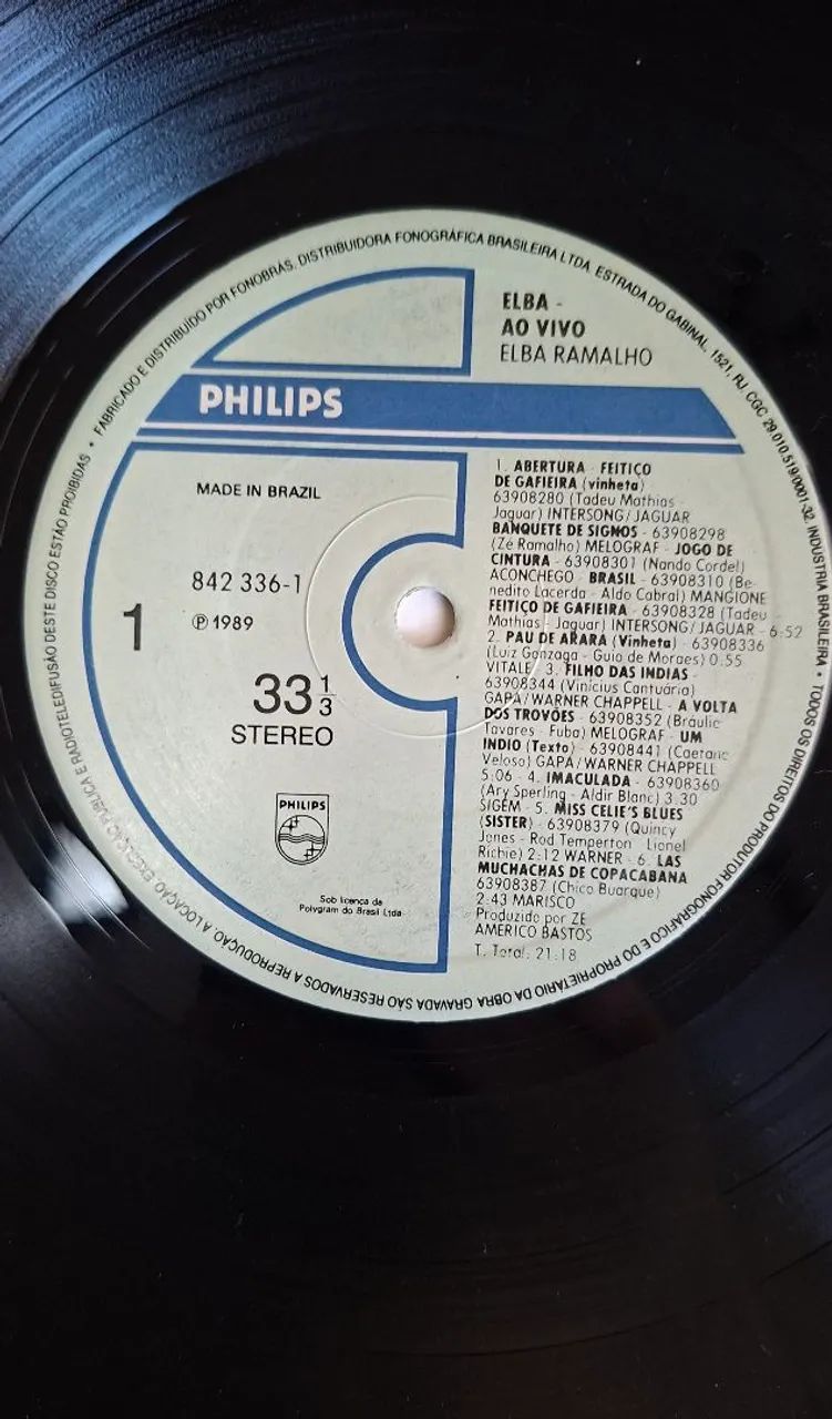 Elba Ramalho ao Vivo, 1989, Philips - Foto 5