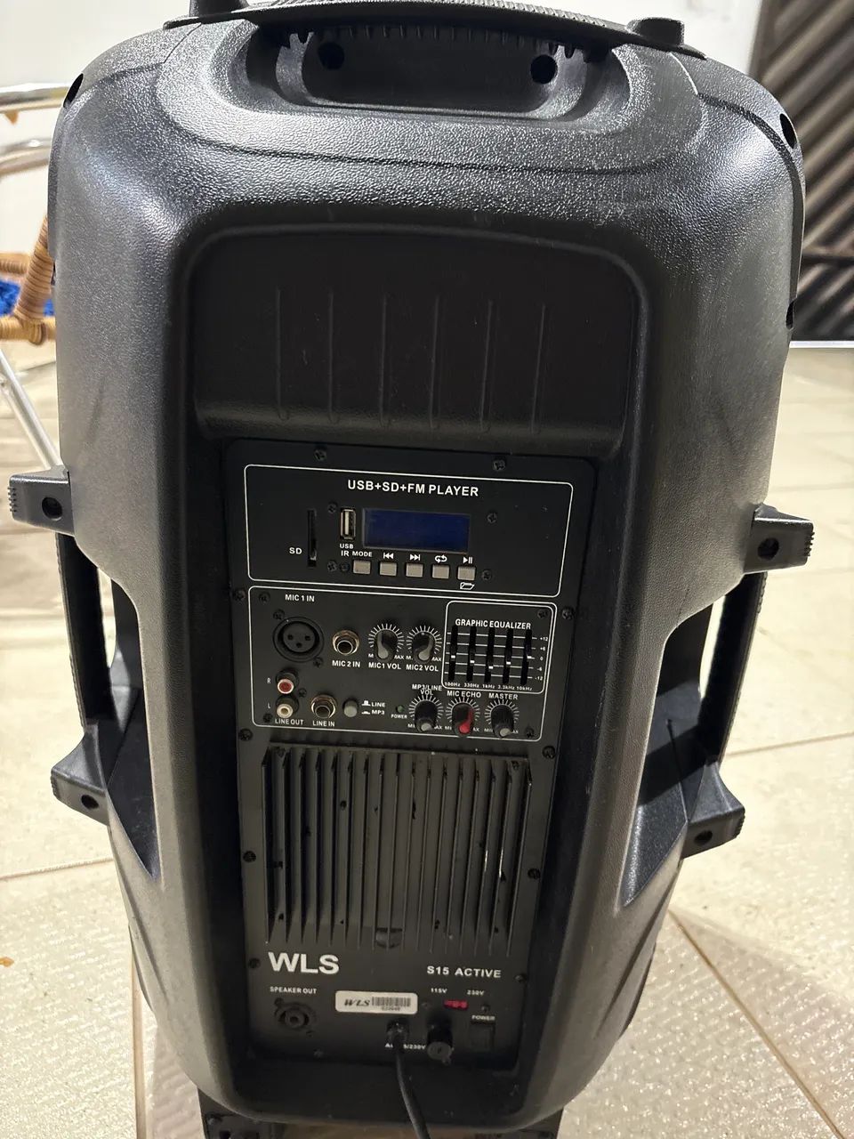 caixa de som acústica ativa WLS S15 Active de 15 polegadas. - Foto 2