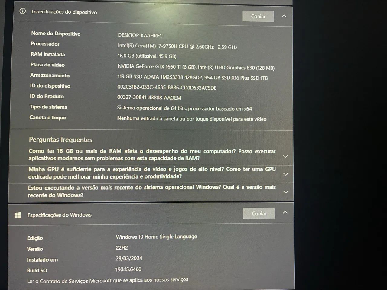 Notebook Acer helios 300  - Foto 5