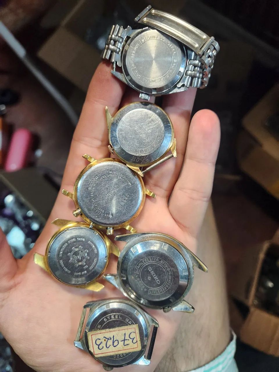 LOTES DE 6 RELÓGIOS PARA PEÇAS OU RESTAURAÇÃO  - Foto 5