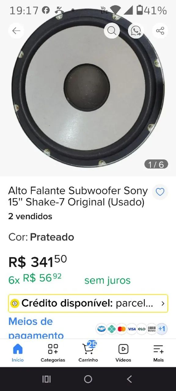 Par de caixas Sony com divisor de frequência 64kg - Foto 3
