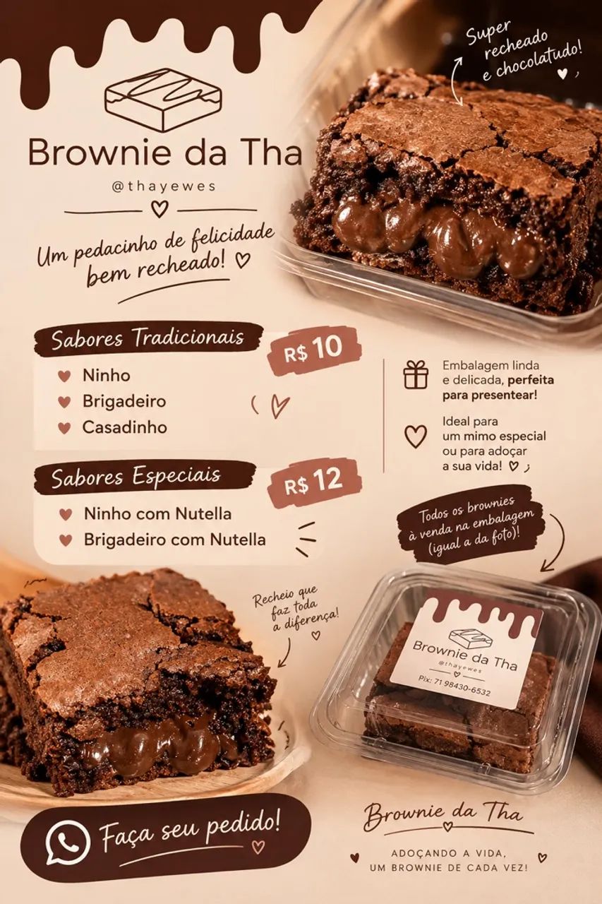 Brownie e Pudim