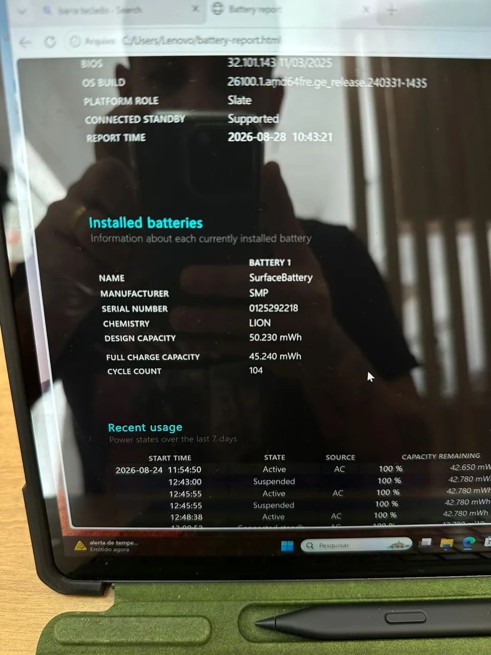 Microsoft Surface Pro 8 16GB 256SSD TROCO - Foto 4