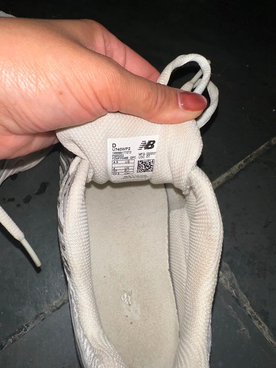 New Balance 740 U740WP2 branco/prata - US 4.5 / EU 37 / 22,5 cm - Foto 5