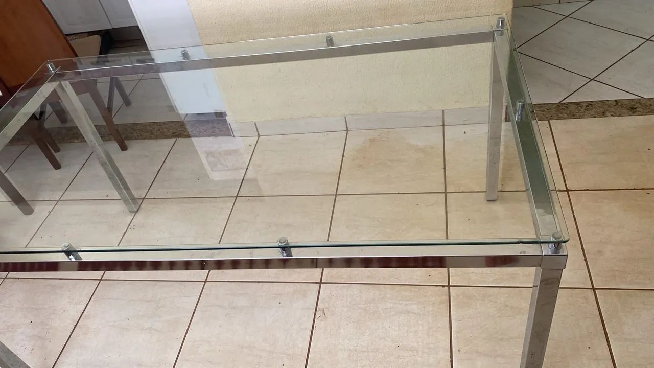 Mesa de vidro , 1.70x90 - Foto 2