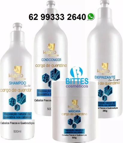Kit Carga de Queratina a Força que Faltava para seu Cabelo Hábito Cosméticos