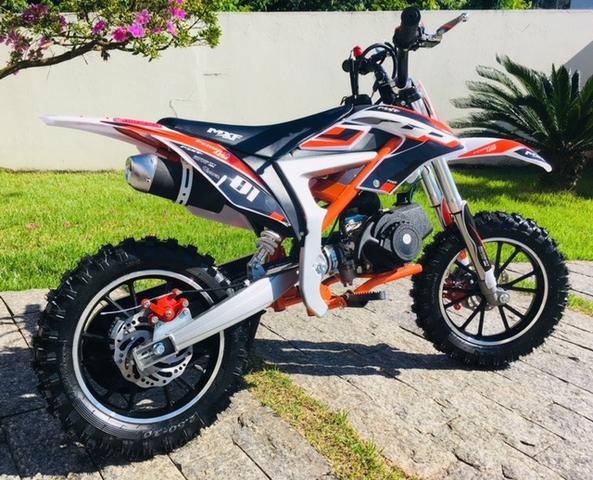 Mini Moto 49 Cc Minimoto 10x Sem Juros Trilha Brinquedo Leia