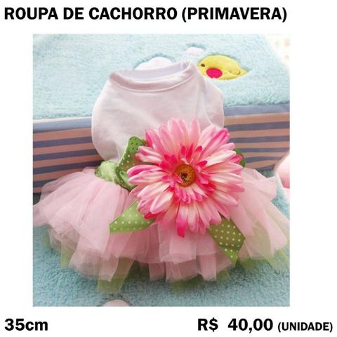 Roupa de Cachorro Primavera