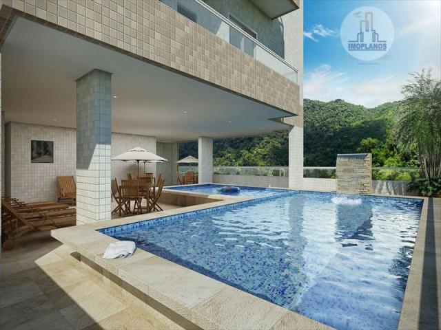 Apartamento com 2 dormitórios à venda, 95 m² por r$ 399.000,00 - canto do forte - praia gr