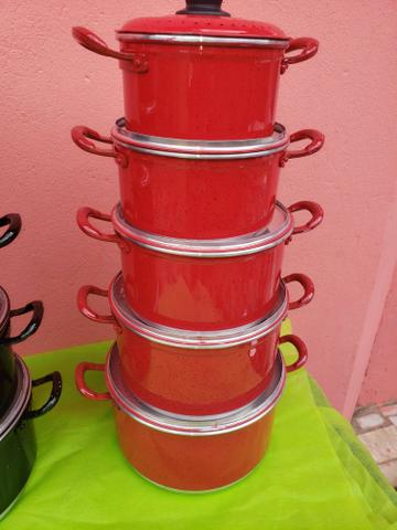 Panelas com alças de alumínio grossas