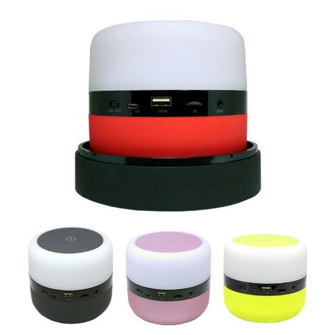 Caixa de Som Bluetooth Led 5w MY-002 Tomate Carregador por Indução Abajur Luminária - Foto 5