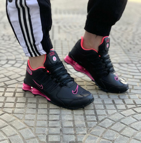 nike shox preto feminino