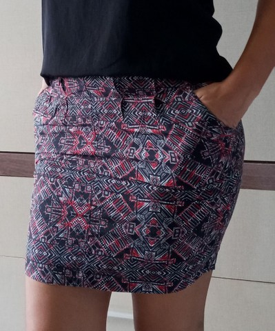 Saia estampada.