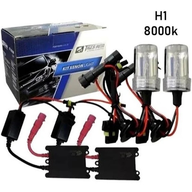Kit Lâmpadas Xênon H1 8000k 12v 