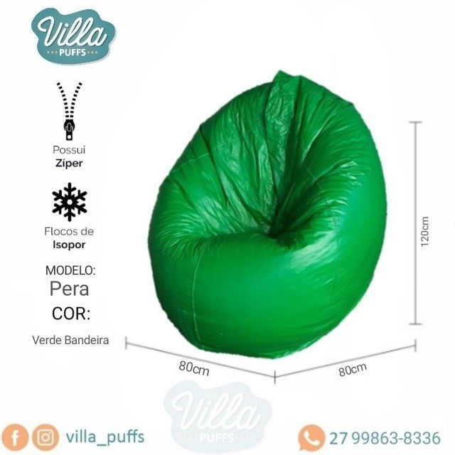 Puff Pera - Temos Pronta Entrega - Já com enchimento. - Foto 5