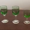 3 taças para licor e vinho do porto - em vidro verde - Foto 3