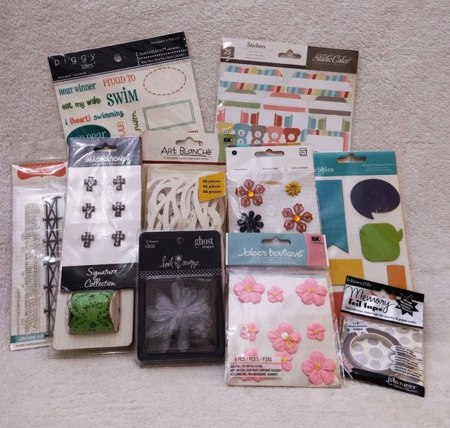 Kit scrapbook ou artesanato 12 peças 