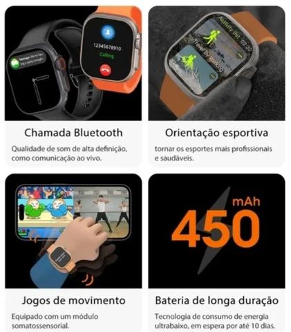 Smartwatch W69 Ulta 49mm memória 2Gb toca música NFC jogos lançamento 2023  / 2024 - Acessórios - Recreio dos Bandeirantes, Rio de Janeiro 1230896590