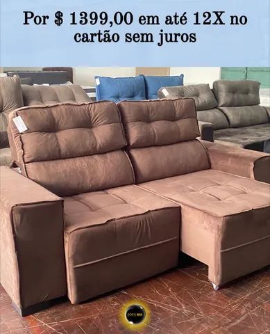 Sofá Retratil Reclinável New York premium 2,00 mts