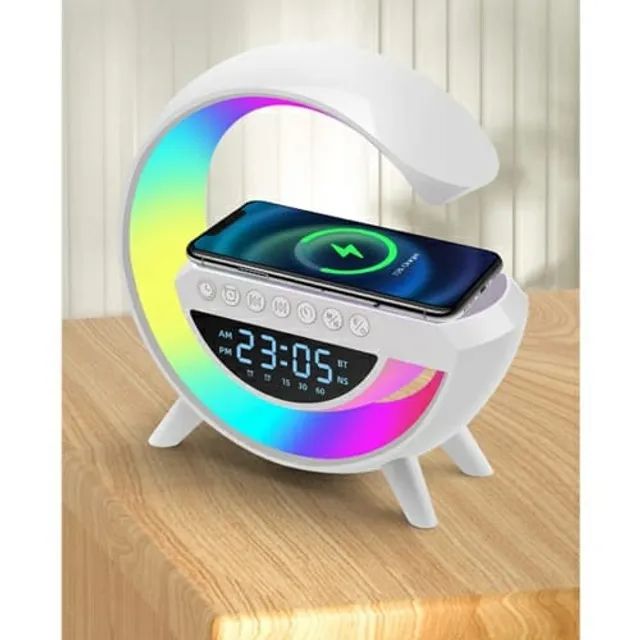 (NOVO) Luminária Inteligente Google Com Relógio BT-3401 - Foto 2