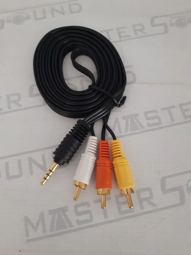 Cabo. 1P2 macho X 3rca macho.  Novo. - Foto 3