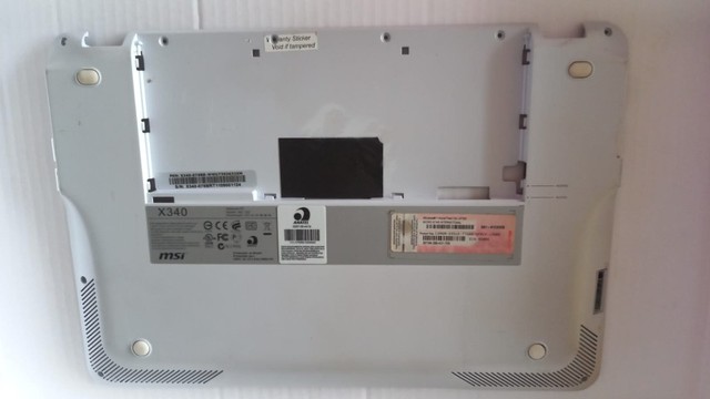 Carcaça Inferior Chassi Base Note Msi X340  - 876