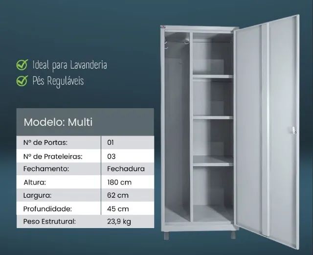 Armário Multiuso - Armário de Produtos de Limpeza