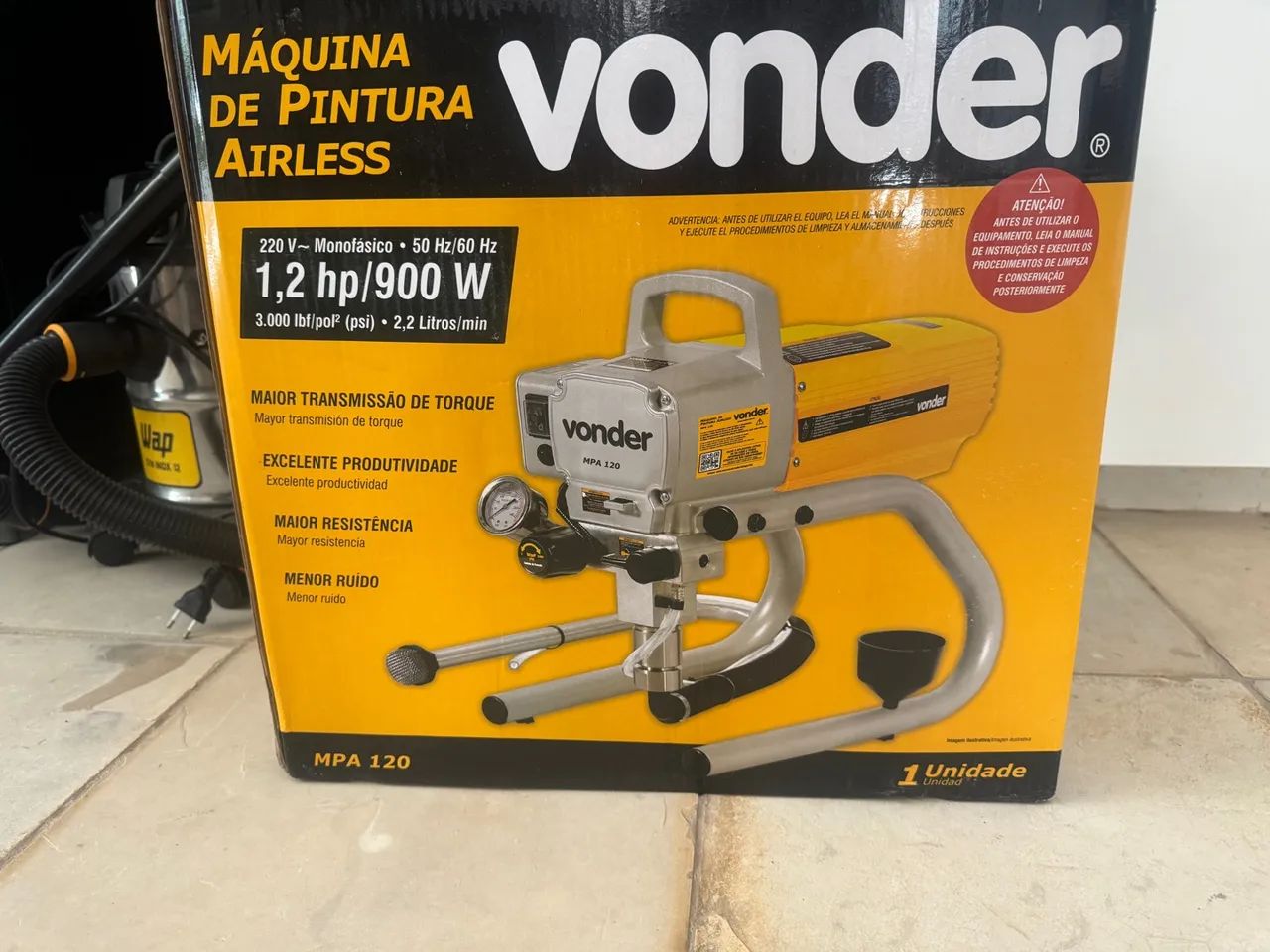 Máquina de Pintura Airless Vonder MPA 120 - 1,2 hp/900 W