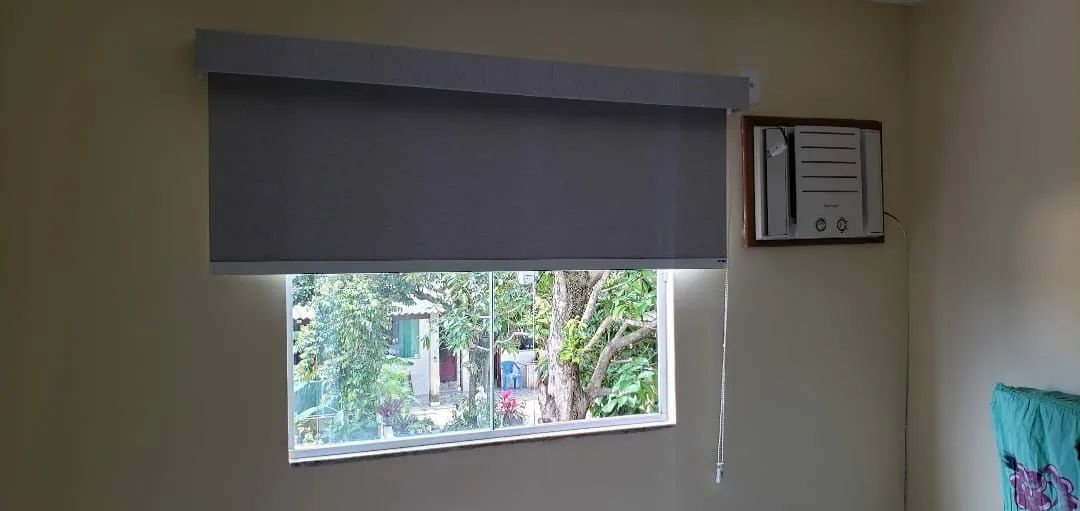 Cortinas de Rolo e tecido