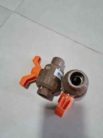 Dois Registros de Esfera novos com Anel Soldável PVC 20mm Tigre - Foto 5