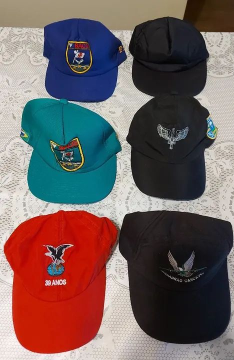 Kit com 6 Bonés Bordados - Novos - Foto 5