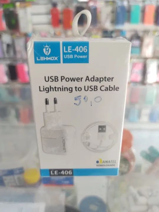 Kit Carregador Iphone Fonte + Cabo 