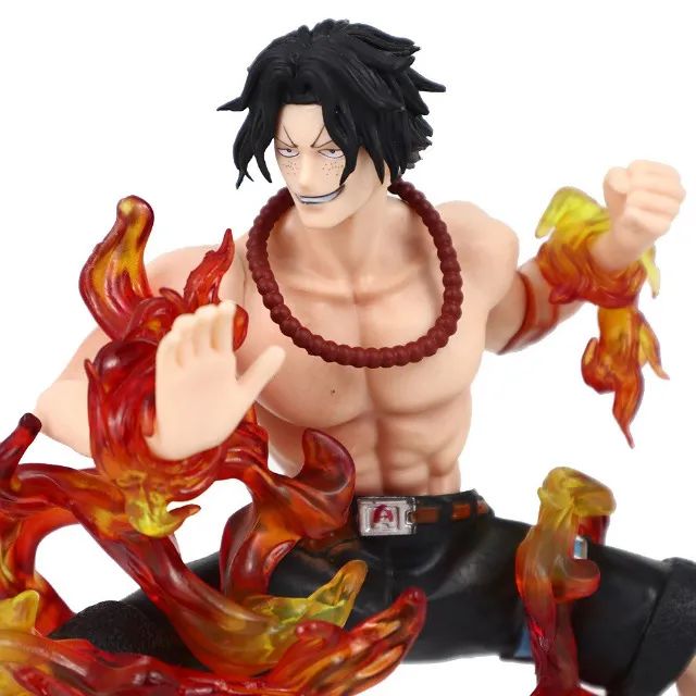 Action Figure Portgas D. Ace Pirata do Tripulação do Barba Branca One Piece Boneco - Foto 3