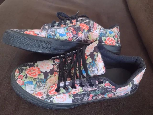 Tenis floral sem marca - Foto 3