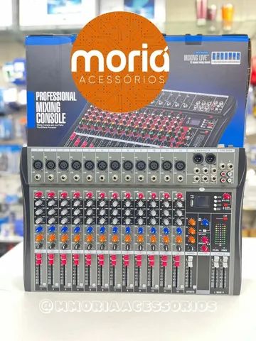 Mesa De Som 12 Canais Bluetooth Usb Mixer Mp3 Playe Digital Voltagem 110v