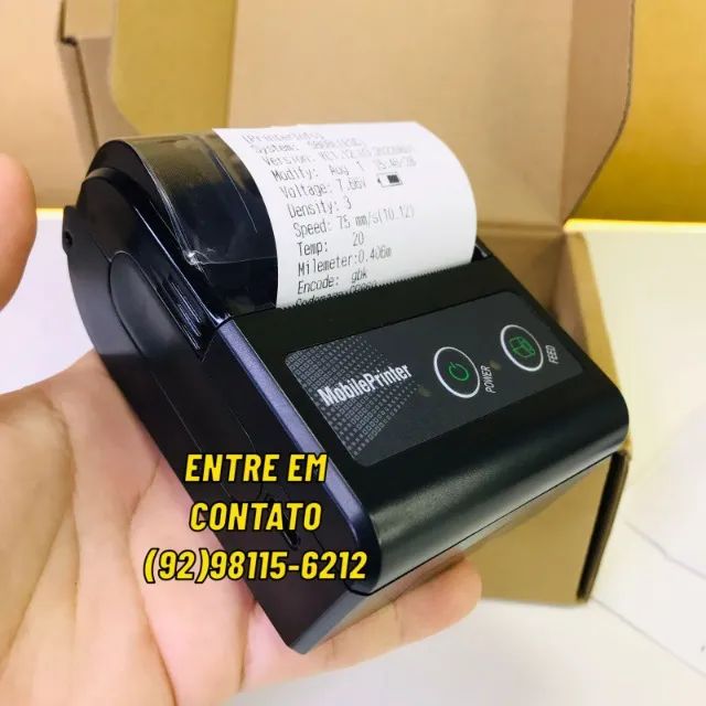 Impressora Termica Bluetooth Cupom Pedido Ifood Qr Cod Entrega Gratis