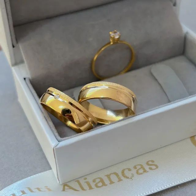 PAR DE ALIANÇAS CASAMENTO  - Foto 2