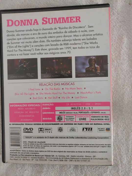 DVD Donna Summer  - Foto 2