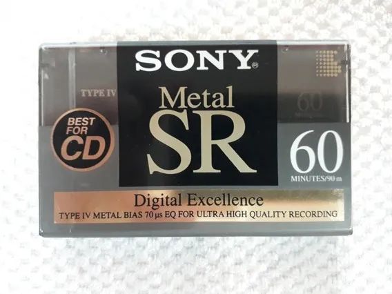 Fita Cassete Sony Metal SR 60 - Nova Lacrada
