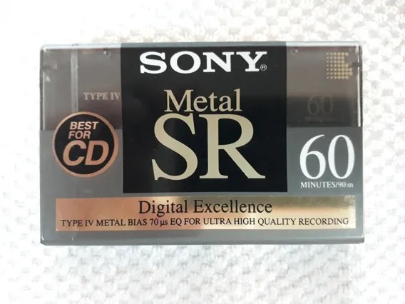 Fita Cassete Sony Metal SR 60 - Nova Lacrada