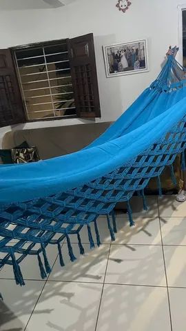 Rede Casal varanda em escama Macramê  - Foto 4