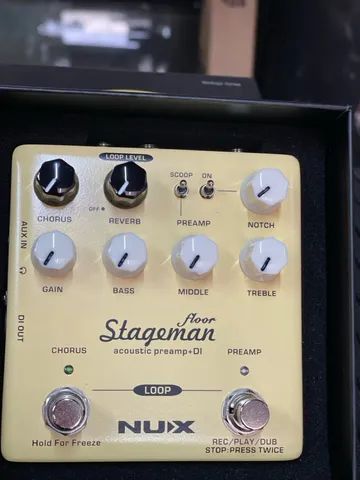 Pedal Preamp para Violão Nux Stageman Floor - Instrumentos