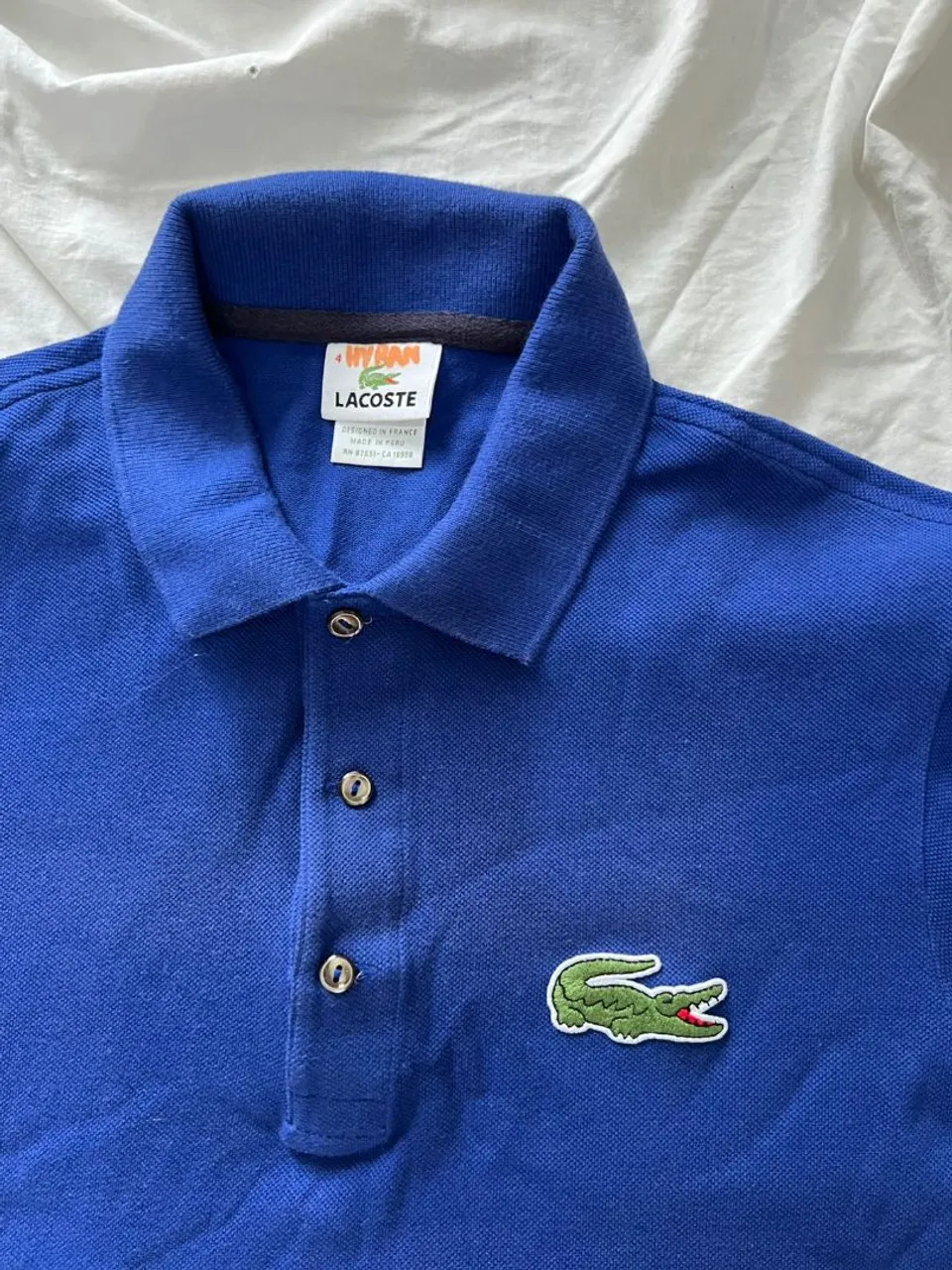Camiseta Polo Azul, tamanho M