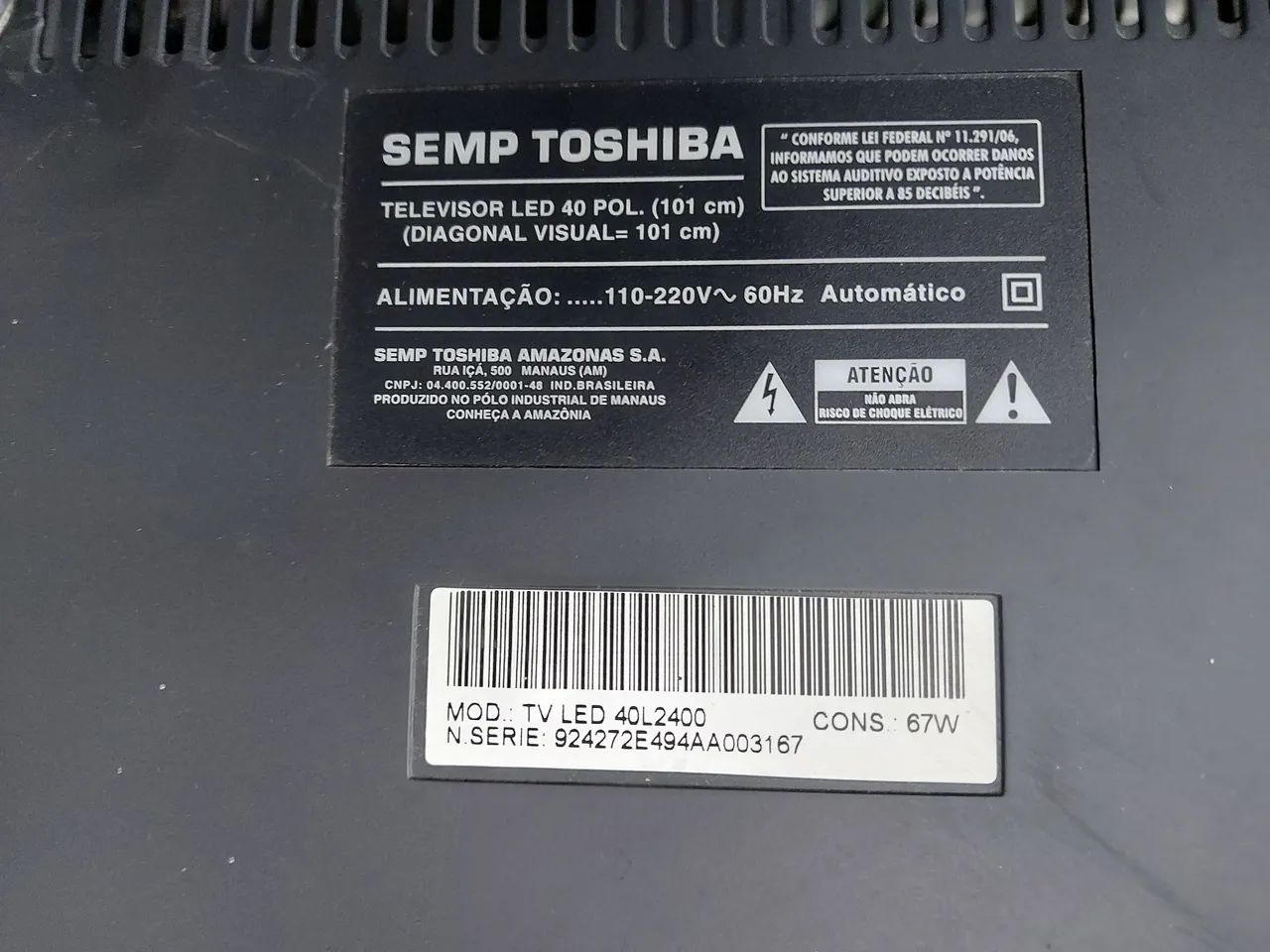 Tv Led Semp Toshiba 40 Polegadas  - Foto 5