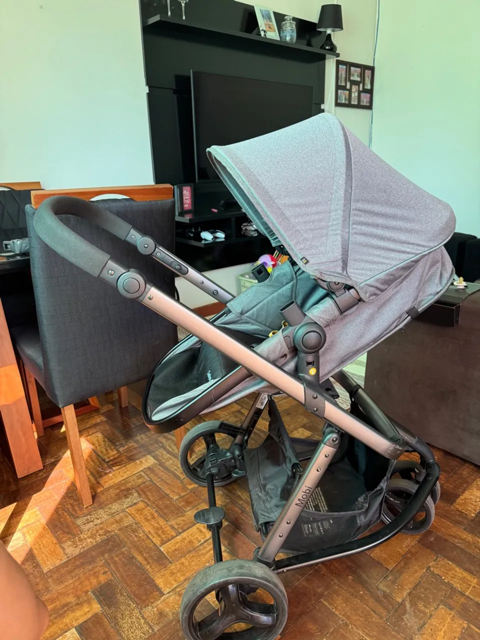 Carrinho de bebê + bebê conforto + suporte bebê conforto para carro