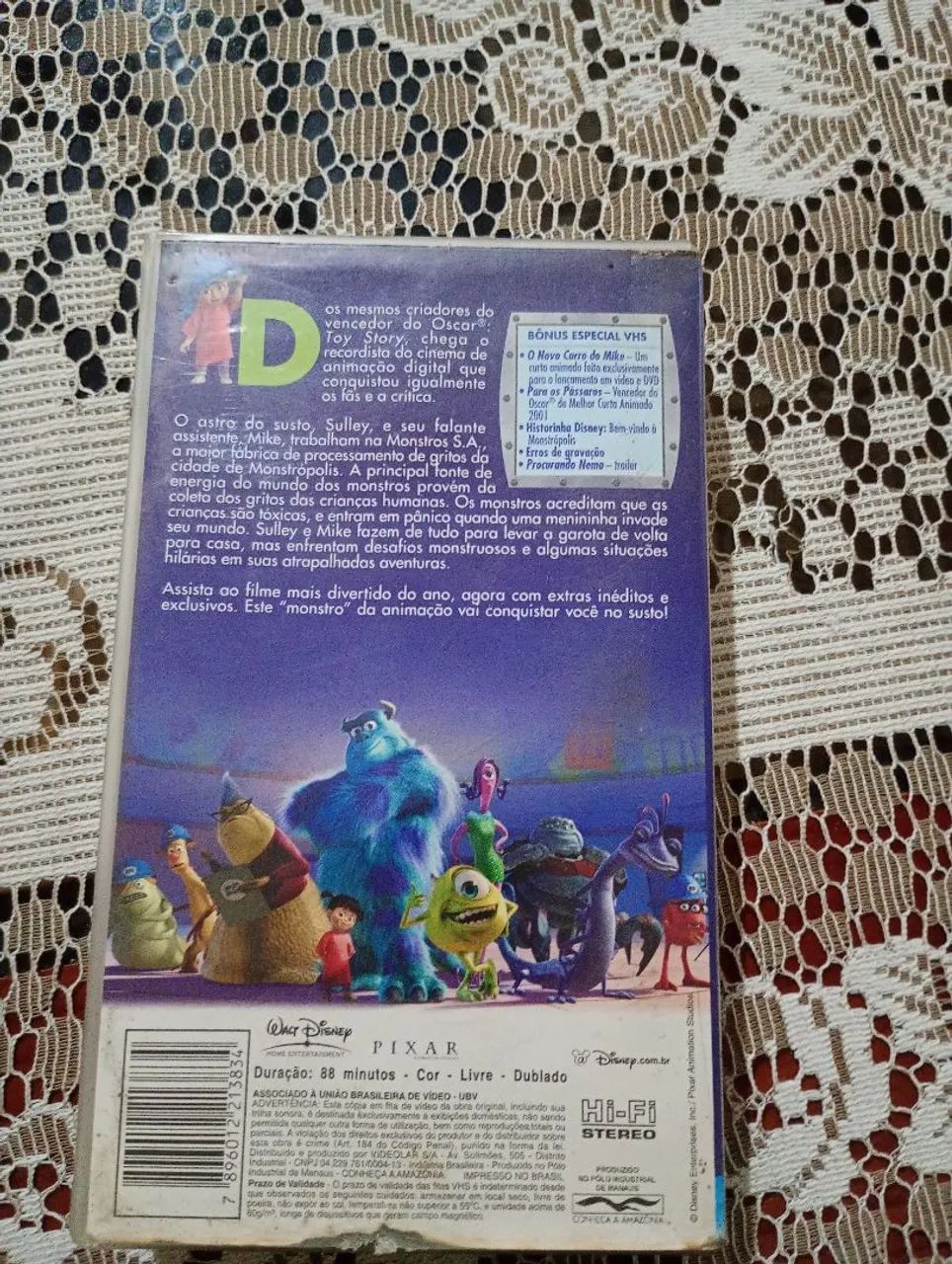 VHS Monstros S.A. - Disney Pixar - Dublado - Foto 2